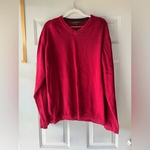 Sebastian Cooper dark red v-neck pullover size XXL
